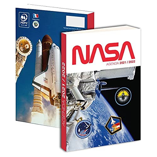 1 agenda escolar diaria NASA – 12 x 17 cm – agosto de 2021 a septiembre de 2022