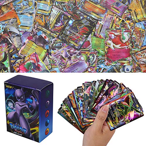 100 Piezas Pokemon Cartas, Pokemon Trading Cards, XY Series GX Cartas EX MEGA Cartas (60EX +20GX +20Mega)