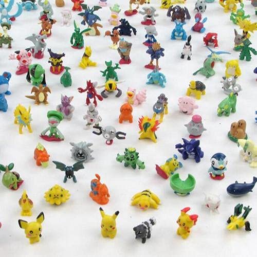 144 pcs muñecas Pokemon bolsillo lindas Mini figuras 2-3 cm figuras de juguete para decoración de oficina de coche decoración de tarta