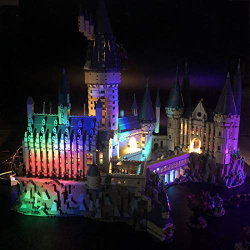 15000P Juego de luces para el castillo de Harry Potter de Hogwarts 71043, conector USB compatible con Lego 71043