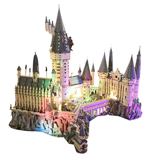 15000P Juego de luces para el castillo de Harry Potter de Hogwarts 71043, conector USB compatible con Lego 71043