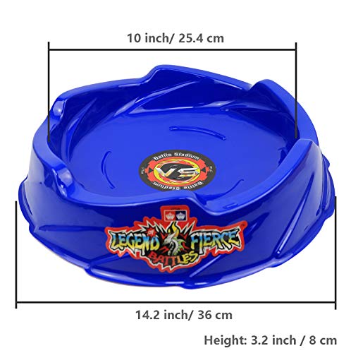 17Tek Bey Stadium Battle Arena Training Ground Super Vortex Attack Type para Beyblade Burst (azul oscuro)