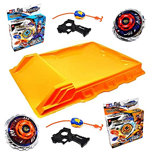 2 Battle Blade con XXL (55 x 44 cm) Arena Burst Blade Estadio y 2 peonza ,Storm gyro peonza Bey nado Infinity Estilo