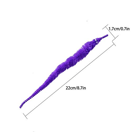 20 Juguetes de Gusanos Mágicos, Gusanos de Giro Mágico del Hipocampo, Juguetes de Truco de Magia de Comedia Callejera Adecuados para/Regalos de Cumpleaños/Fiesta Infantil (colores aleatorios)
