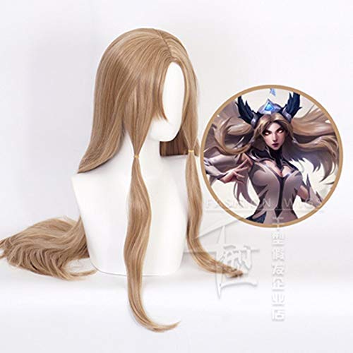 2019 Game LOL Irelia Wigs The Blade Dancer Cosplay Wigs Halloween Toys Long Blonde Mixed Costume Wigs + Wig Cap