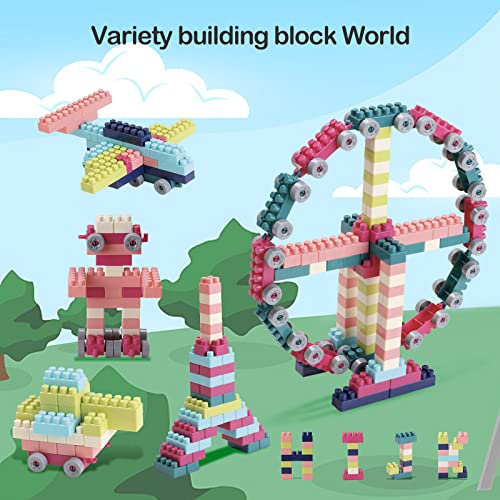 280PCS Bloques Construccion Niños Bebe DIY Juegos Educativo Creativo Infantil con Caja de Almacenamiento y Placa Base Regalo Juguetes para Niños 1-8 Años