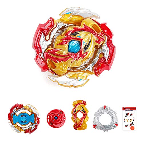 3 Pcs Peonzas Juguetes Conjunto, con Estuche Portátil, Gyro Spinner con 1 Burst Turbo Launcher Set, Cumpleaños, Navidad Regalo, Regalo de año Nuevo para los Niños