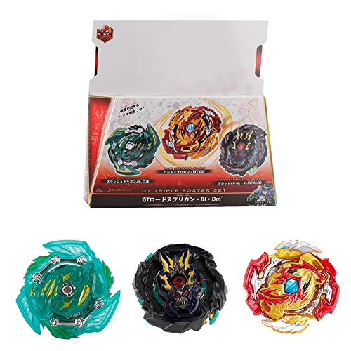 3 Pcs Peonzas Juguetes Conjunto, con Estuche Portátil, Gyro Spinner con 1 Burst Turbo Launcher Set, Cumpleaños, Navidad Regalo, Regalo de año Nuevo para los Niños