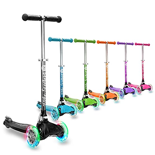 3StyleScooters® RGS-1 Patinete de Tres Ruedas para Niños Pequeños Niños de 3 Años o Más - con Luces LED en Las Ruedas - Diseño Plegable - Manillar Ajustable