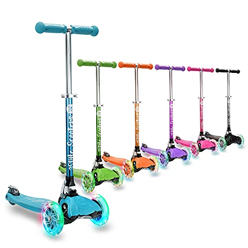 3StyleScooters® RGS-1 Patinete de Tres Ruedas para Niños Pequeños Niños de 3 Años o Más - con Luces LED en Las Ruedas - Diseño Plegable - Manillar Ajustable