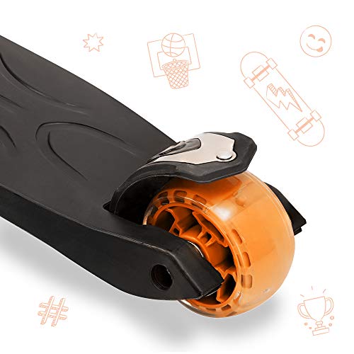 3StyleScooters® RGS-3 Patinete de Tres Ruedas para Niños Mayores Niños de 7 Años o Más con Luces LED en Ruedas de 5cm, Diseño Plegable, Manillar Ajustable