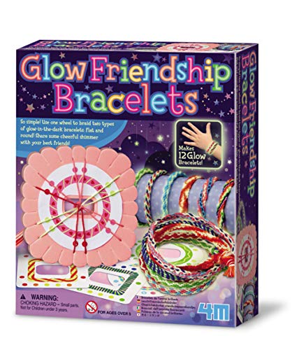 4M- Glow Friendship Bracelets Bisuteria, Color (Mixed in The Dark) (00-04662)