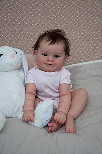 50 Cm Reborn Baby Doll Newborn Girl Baby Lifelike Real Soft Touch Maddie con El Pelo Enraizado A Mano Muñeca Artesanal Artesanal