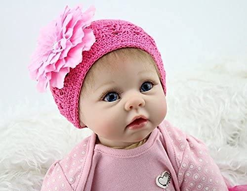 55 cm 22 Pulgadas Bebe Reborn niña Reborn Toddler Muñeca Encantadora Chica Realista muñecas Vinilo de Silicona Suave al Tacto