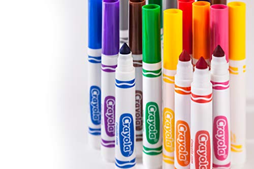 58 – 6570 CRAYOLA 24 Rotuladores Súper Lavables Maxi Punta, Multicolor