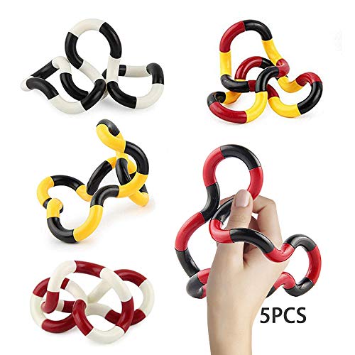 5PCS Juguete de Mano Fidget Twister ,Twist Finger Toy,Juguete de Mano de Enredos de Mano para Autismo,Juguete de Mano Tangles,Fidget Twister,Juguete Twister Fidget