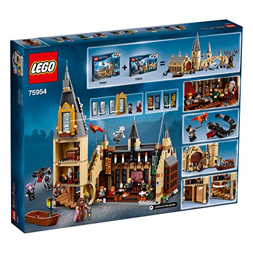 75954 LEGO Harry Potter Hogwarts Gran Salón 878 Piezas Edad 9+ y una Minifigura de la serie Harry Potter (figura aleatoria)