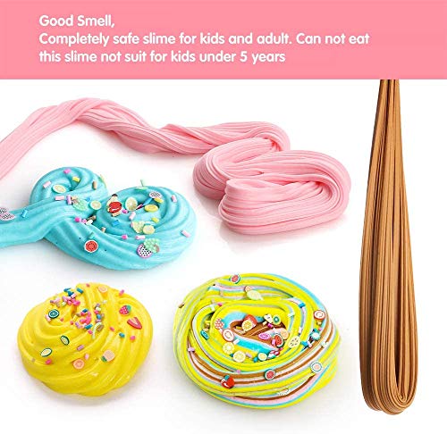 Abree Slime Kit Set para Niños 5 Colores Juego de Slime Juguetes Creativos Stress Relief Toy Perfumado DIY Putty Sludge Toy para Niños y Adultos Regalo para Niños