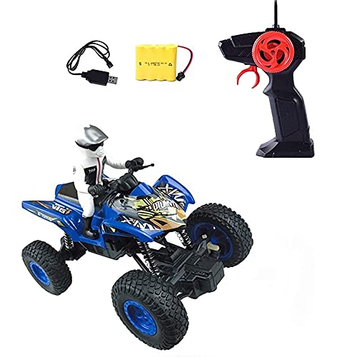 ADISVOT Coche RC 4WD Bigfoot Off-Road Crawler Desert Buggy eléctrico de Alta Velocidad Fast Furious All Terrains Off-Road Car 2.4GHz Radio Control Truck para niños de 8 a 12 años de Edad Juguete