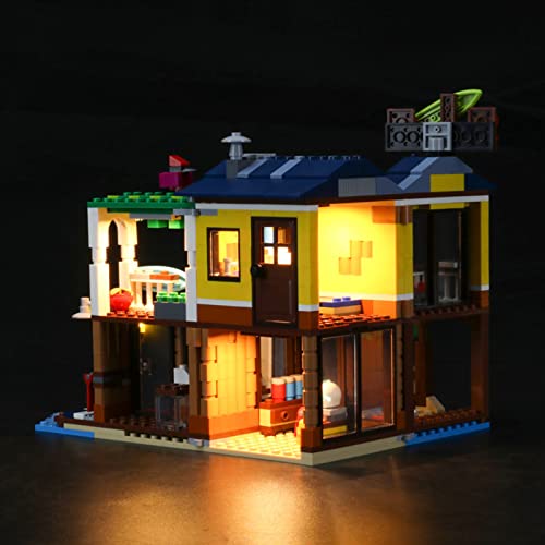 ADMLZQQ Kit De Iluminación Led para Lego Creator 3-In-1 Surfer Beach House, Compatible con Ladrillos De Construcción Lego Modelo 31118 (NO Incluido En El Modelo)