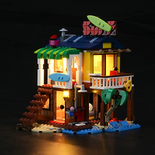 ADMLZQQ Kit De Iluminación Led para Lego Creator 3-In-1 Surfer Beach House, Compatible con Ladrillos De Construcción Lego Modelo 31118 (NO Incluido En El Modelo)