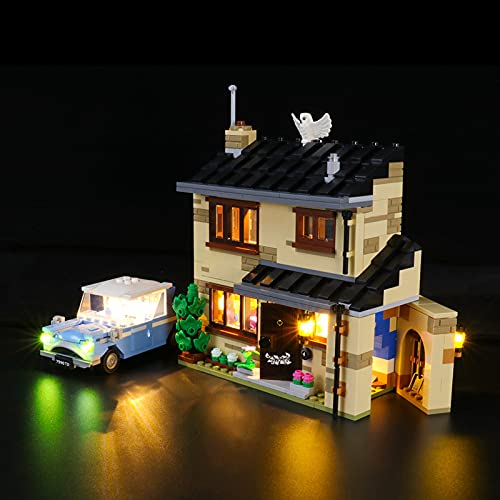 ADMLZQQ Kit De Iluminación Led para Lego Harry Potter Número 4 De Privet Drive, Compatible con Ladrillos De Construcción Lego Modelo 75968 (NO Incluido En El Modelo)