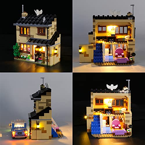 ADMLZQQ Kit De Iluminación Led para Lego Harry Potter Número 4 De Privet Drive, Compatible con Ladrillos De Construcción Lego Modelo 75968 (NO Incluido En El Modelo)