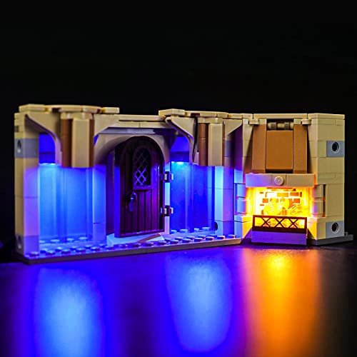 ADMLZQQ Kit De Iluminación Led para Lego Harry Potter Sala De Los Menesteres De Hogwarts, Compatible con Ladrillos De Construcción Lego Modelo 75966 (NO Incluido En El Modelo)