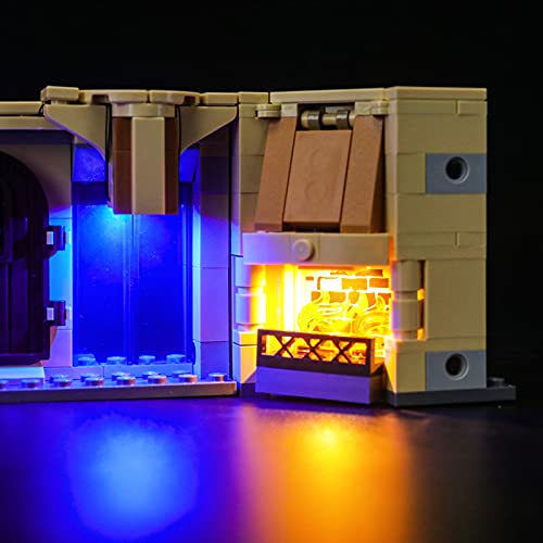 ADMLZQQ Kit De Iluminación Led para Lego Harry Potter Sala De Los Menesteres De Hogwarts, Compatible con Ladrillos De Construcción Lego Modelo 75966 (NO Incluido En El Modelo)