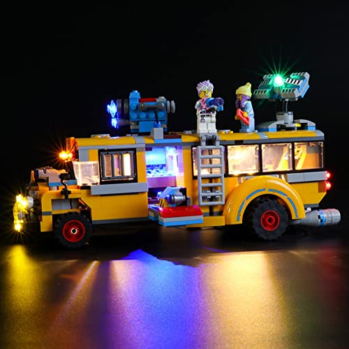 ADMLZQQ Kit De Iluminación Led para Lego Hidden Side Paranormal Intercept Bus, Compatible con Ladrillos De Construcción Lego Modelo 70423 (NO Incluido En El Modelo)