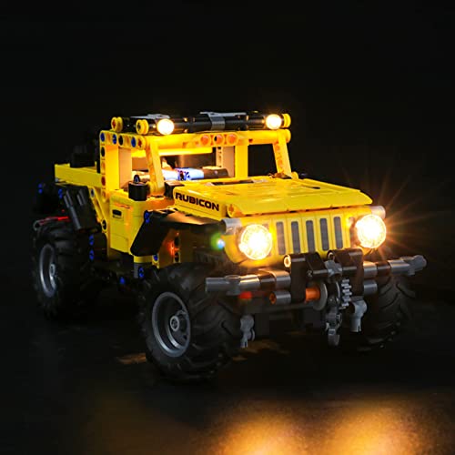 ADMLZQQ Kit De Luces LED para Lego Technic Jeep Wrangler, El Kit De Luces LED De Ladrillo Compatible con 42122,No Incluye El Modelo Lego