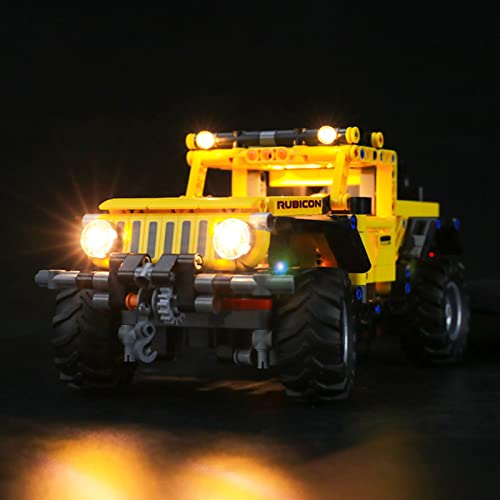 ADMLZQQ Kit De Luces LED para Lego Technic Jeep Wrangler, El Kit De Luces LED De Ladrillo Compatible con 42122,No Incluye El Modelo Lego