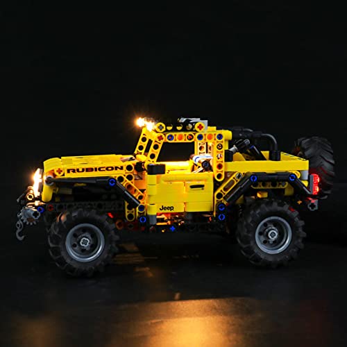 ADMLZQQ Kit De Luces LED para Lego Technic Jeep Wrangler, El Kit De Luces LED De Ladrillo Compatible con 42122,No Incluye El Modelo Lego