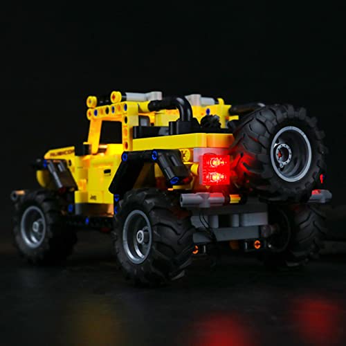 ADMLZQQ Kit De Luces LED para Lego Technic Jeep Wrangler, El Kit De Luces LED De Ladrillo Compatible con 42122,No Incluye El Modelo Lego