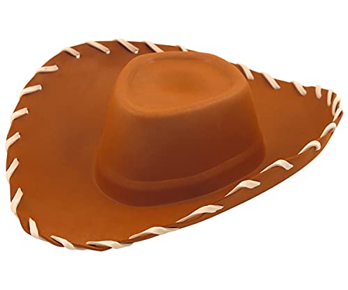 Adults EVA Brown Cowboy Hat Toy Story Fancy Dress Costume Accessory by Henbrandt