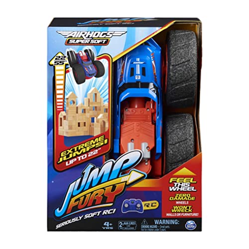 Air Hogs Super Suave, Jump Fury con Ruedas de Cero daño, Coche de Control Remoto de Salto Extremo, Juguetes para niños para niños de 4 años en adelante, Escala 1:15