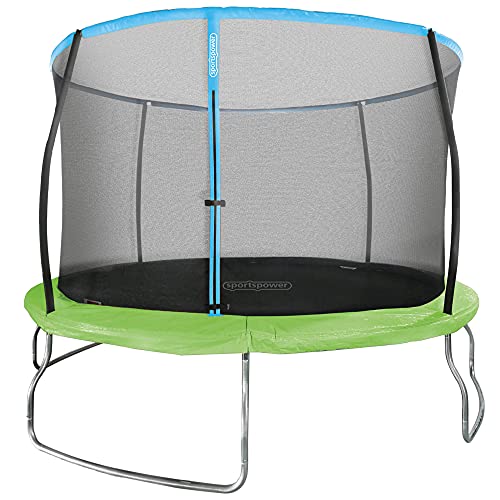 Aktive 54085 - Cama elástica infantil exterior, Colchoneta saltar niños, medidas 366x266 cm, peso máx 100 kg, +6 años, tiempo de montaje 2 h, certificación CE, Aktive Sports