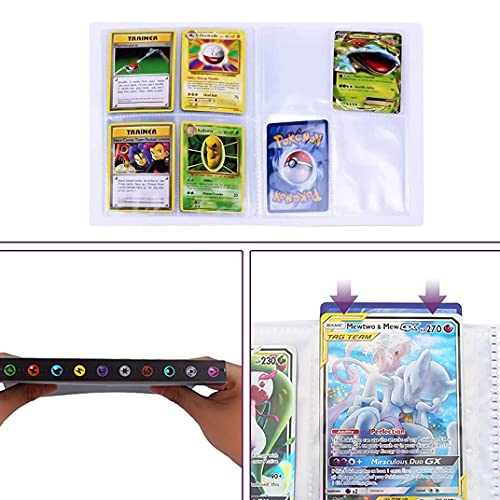 Album Pokemon, Álbum de Cartas Pokémon, Álbum Titular de Tarjetas Pokémon Carpeta Carpeta Libro 30 páginas 240 Tarjetas Capacidad (Raichu)