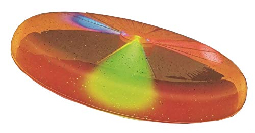 alldoro luz Sky Light de Aprox. 27 cm-Disco de frisbeescheibe con 3 LED para Playa, jardín y Exterior, para niños a Partir de 4 años y Adultos, Color Naranja, (Manfred Roser 63019)