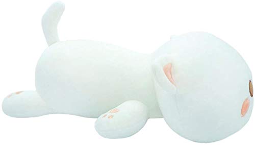 Almohada de felpa, cojín de gato lindo, peluche de animal para dormir, sofá, cama, decoración creativa del hogar, regalo para niños, bebés, niñas, niños, cumpleaños, Navidad (50 cm)