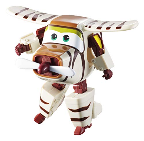 Alpha Animation & Toys- Super Wings YW710270 Transforming Bello Flugzeug, marrón, color blanco (