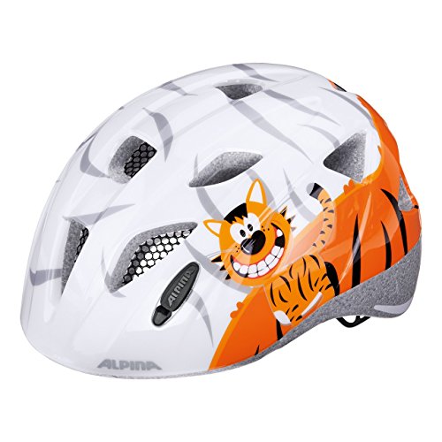 ALPINA XIMO Casco de Ciclismo, Unisex-Youth, White Little Tiger, 49-54