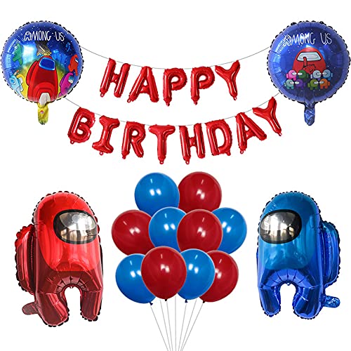 Among Us Space Werewolf Killing Theme Party Balloon Among Us Theme Birthday Party Stuff para Decoraciones de Fiesta de Cumpleaños Suministros para Fiestas