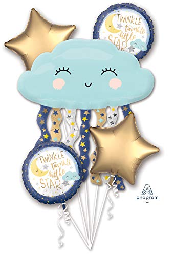 Amscan International- Globo, Color bouquet: twinkle little star, Small (3850701) , color/modelo surtido