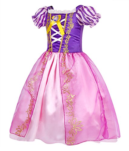 AmzBarley Disfraces de Princesa Niñas Vestidos Vestido de Fiesta Cumpleaños Partido Cosplay Halloween Carnaval Elegante