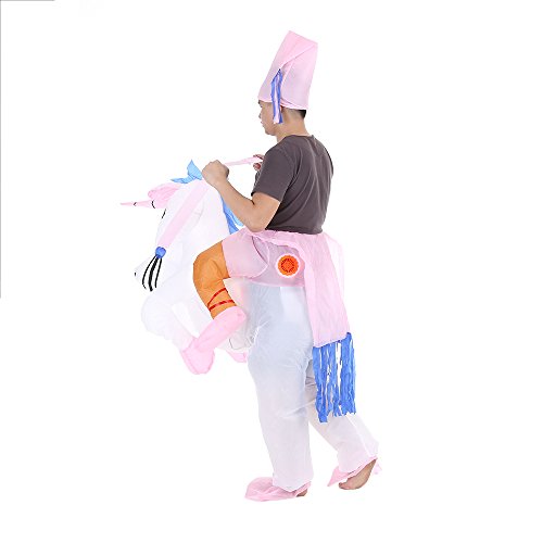 An-self Disfraces Inflable De Unicornio Traje De Cosplay Fiesta,para Adulto 1.6m-1.8m