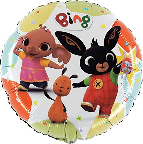 Anagram - Balón de aluminio de 45 cm Bing & Friends-no envasado, multicolor, 7AL18033