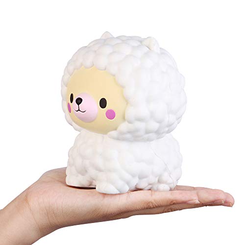 Anboor 5.1 "Squishies Oso de Oveja Jumbo Kawaii Suave Crecimiento Lento Perfumado Animal Squishies Alivio de Estrés Juguetes para Ni?os Regalo