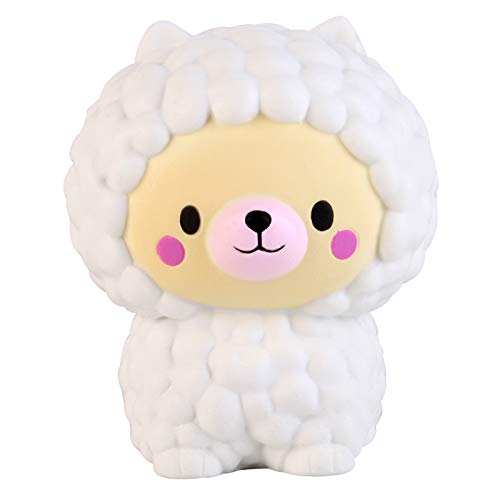 Anboor 5.1 "Squishies Oso de Oveja Jumbo Kawaii Suave Crecimiento Lento Perfumado Animal Squishies Alivio de Estrés Juguetes para Ni?os Regalo