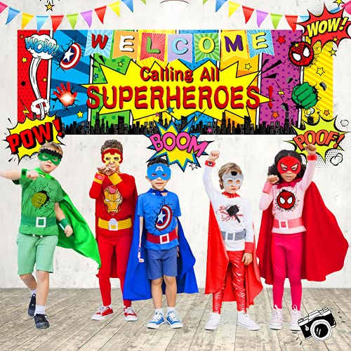 ANGELEMM Capa de Superhéroe para Niños, Disfraz Carnaval Superheroes Juguetes Regalos Niña y Niño 3 4 5 6 Años, Disfraces Halloween Infantiles para Cosplay de Fiesta de Cumpleaños de Navidad